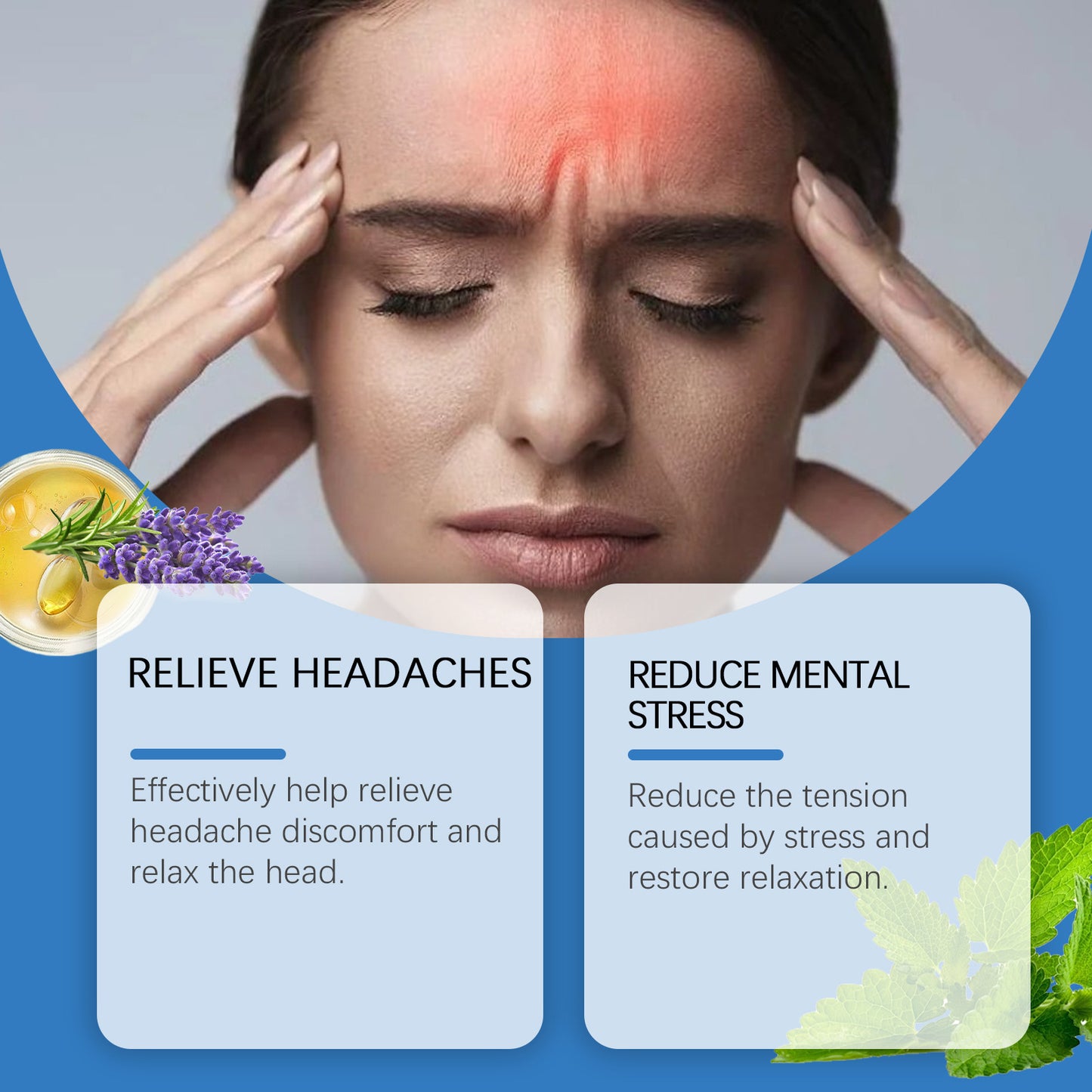 Body Relieve Discomfort Gentle Care Herbal Blend Head Treatment Oil