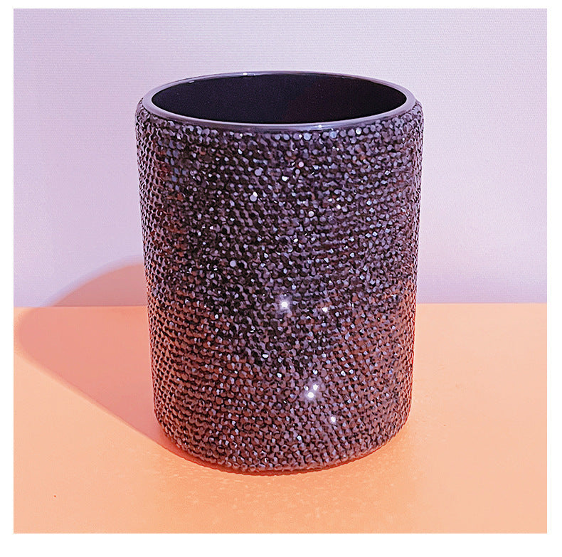 Clay Diamond Pen Holder Makeup Brush Eyebrow Pencil Storage Container