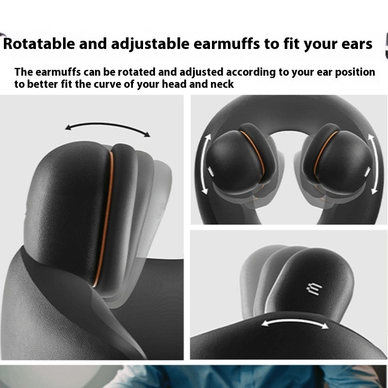 Travel Neck Pillow Travel Sleeping Artifact Sound Insulation Earmuffs Noise Reduction
