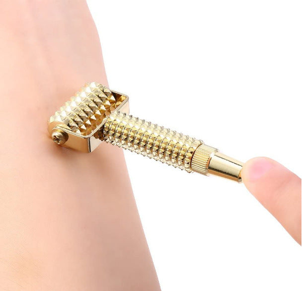 Face-rolled spring ear needle