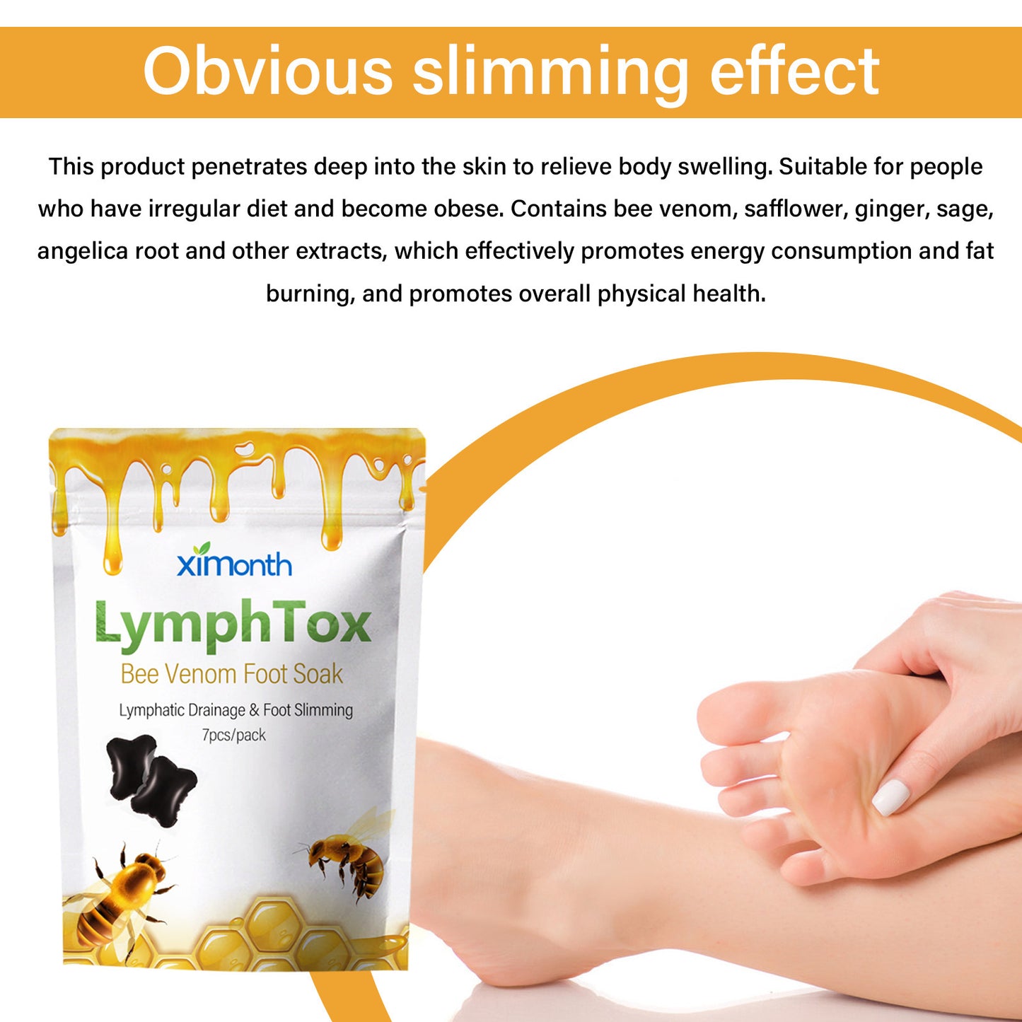 Bee Venom Foot Bath Condensate Beads Moisturizing And Cleaning Foot Body Relaxation Care Foot Bath Beads