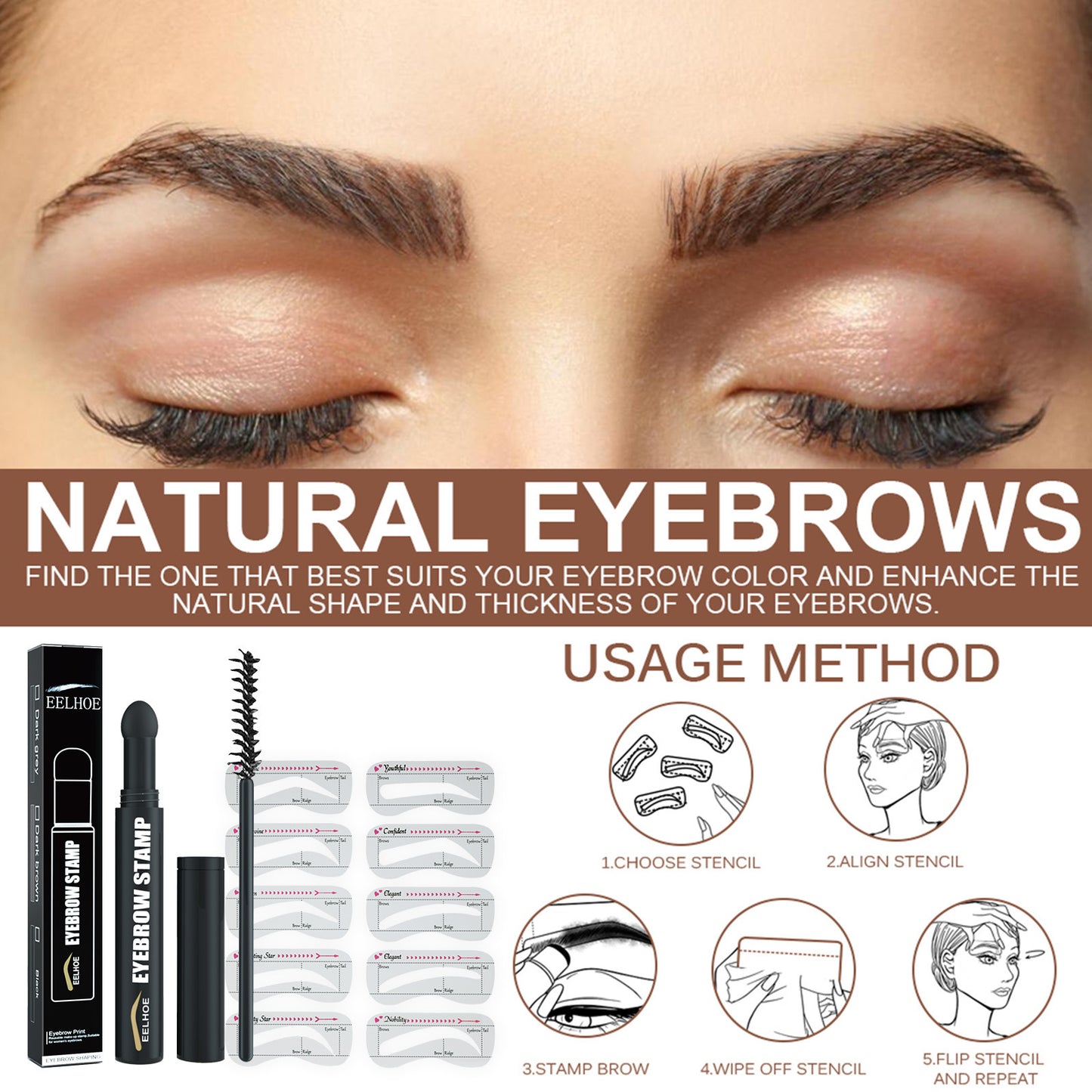 Eyebrow Printing Pen Quick Makeup Thrush Lazy Simple