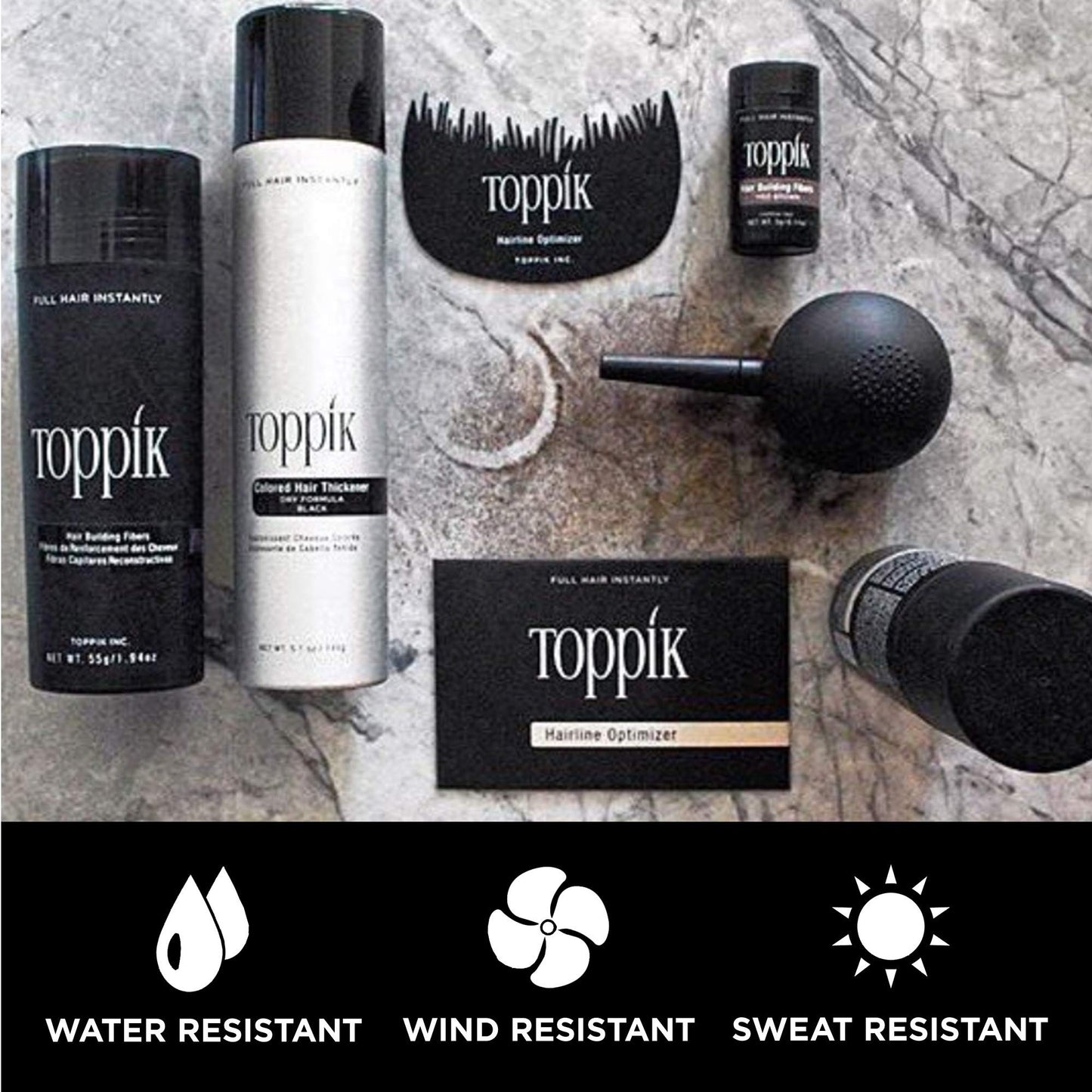 Toppik Hair Building Fibers, Medium Blonde, 1.94 Ounce Fill In Fine or Thinning Hair, Instantly Thicker, Fuller Looking, 9 Shades for Men & Women, Keratin Protein Formula