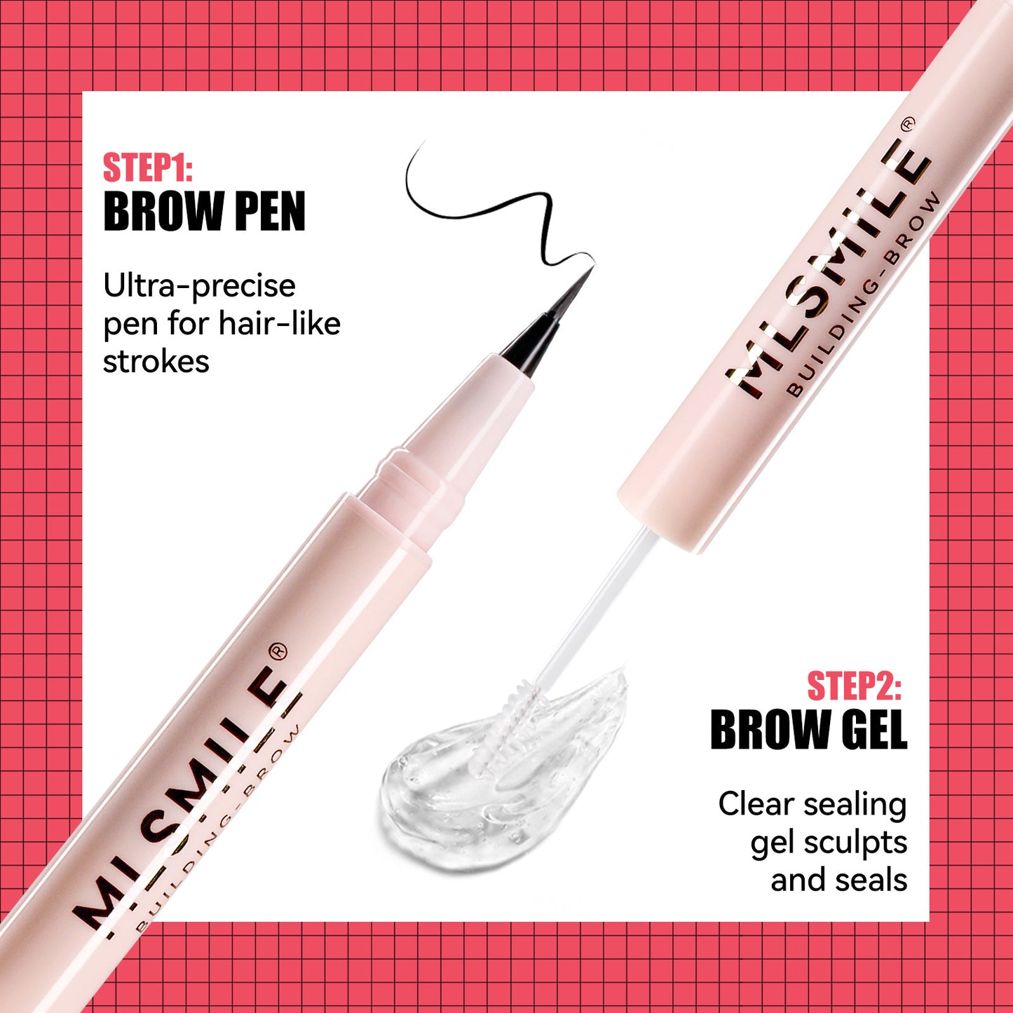 Two-in-one Double-headed Shaping Water Eyebrow Pencil Liquid Ultra-fine Three-dimensional