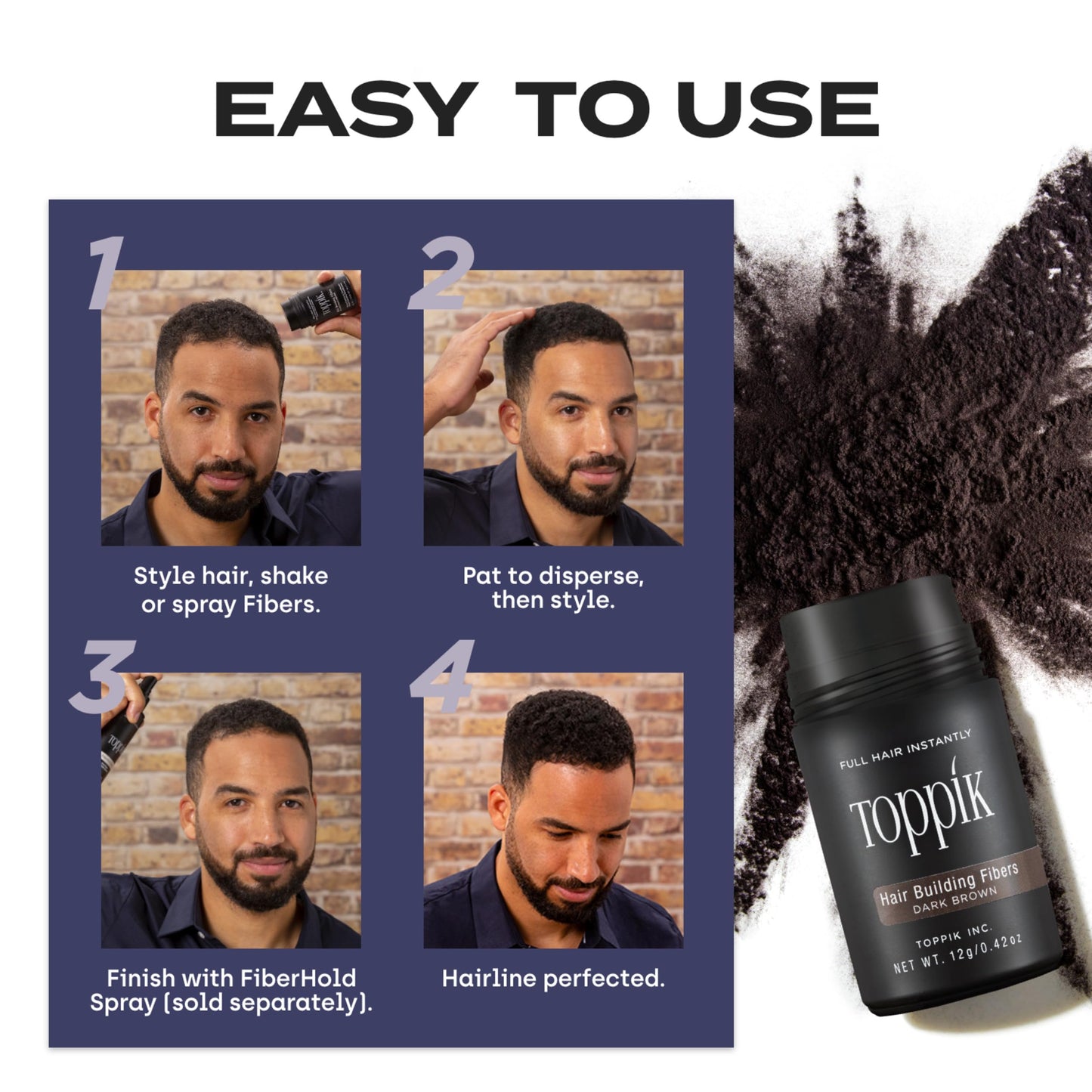 Toppik Hair Building Fibers, Light Blonde, 55g Fill In Fine or Thinning Hair, Instantly Thicker, Fuller Looking, 9 Shades for Men & Women, Keratin Protein Formula
