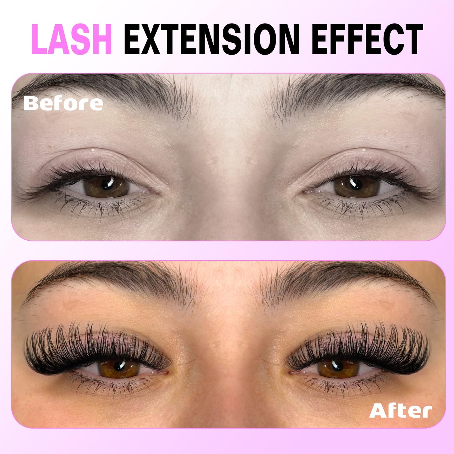 Pawotence Lash Clusters Natural 30D Cluster Eyelash Extensions 8-15mm Individual Lashes Cluster Wispy 280pcs Eyelash Clusters Lash Extension for Self Application (30D, 0.07D, 8-15mm)
