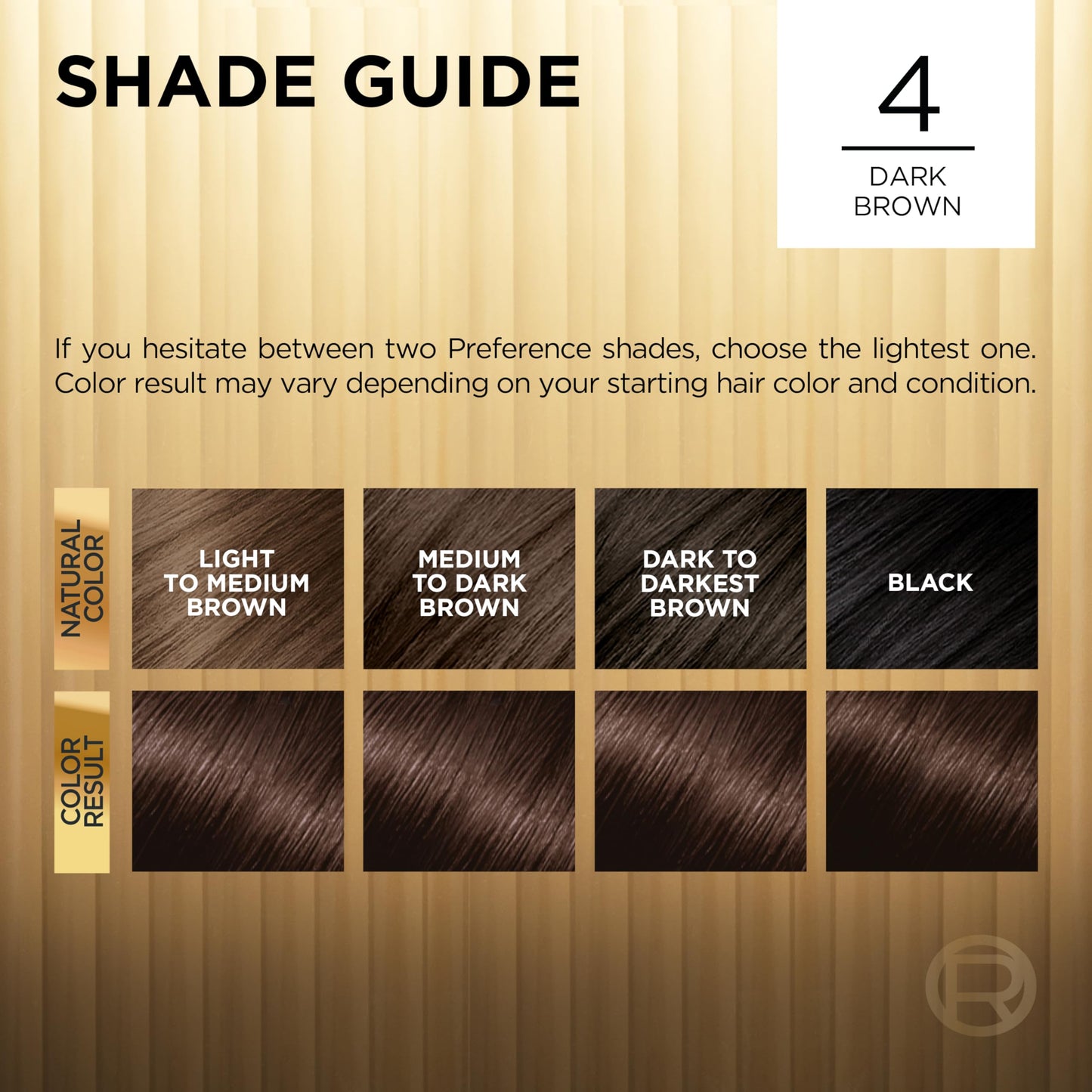 L'Oreal Paris Superior Preference Fade-Defying + Shine Permanent Hair Color, 4 Dark Brown, Pack of 1, Hair Dye