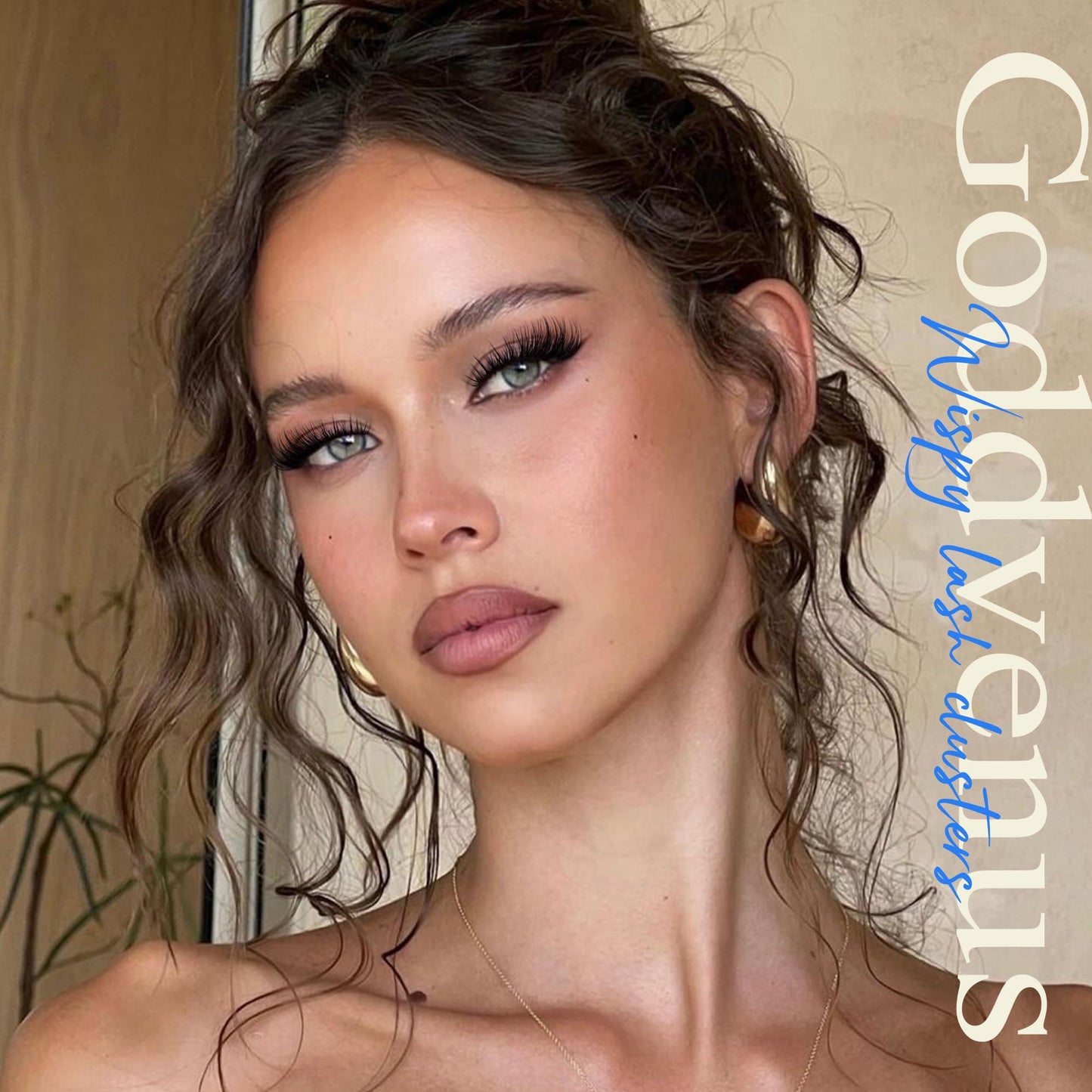 Goddvenus Wispy Lash Clusters Natural Lashes Clusters Wispy Eyelash Clusters CD Curl Cluster Eyelash Extensions DIY Individual Lashes Invisible Band Lash Extension Fluffy Eyelashes Clusters