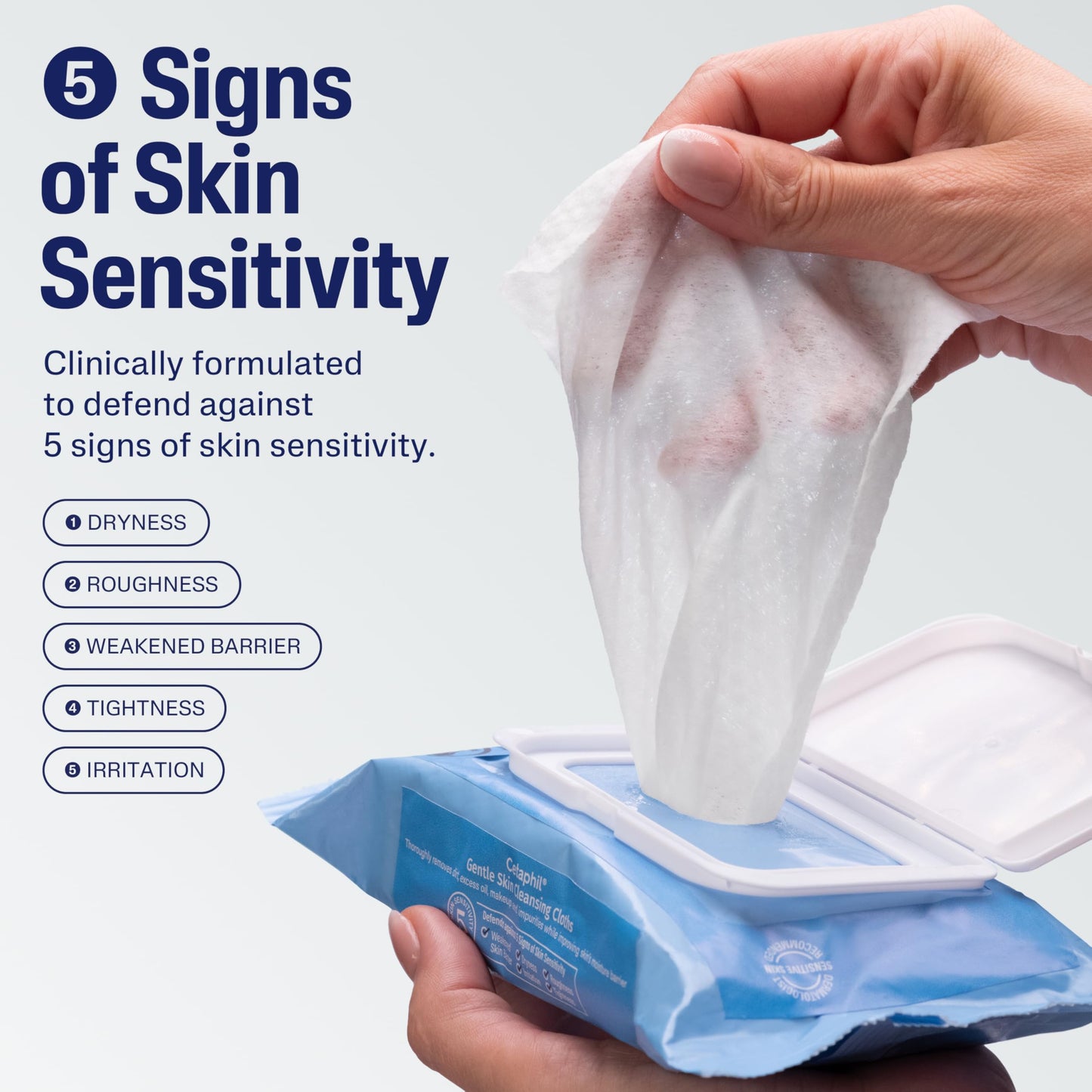 Cetaphil Face And Body Wipes, Gentle Skin Cleansing Cloths, For Dry, Sensitive Skin, Flip Top Closure, Great For The Gym, Travel, In The Car, Hypoallergenic, Fragrance Free, 10 Count (Pack of 12)