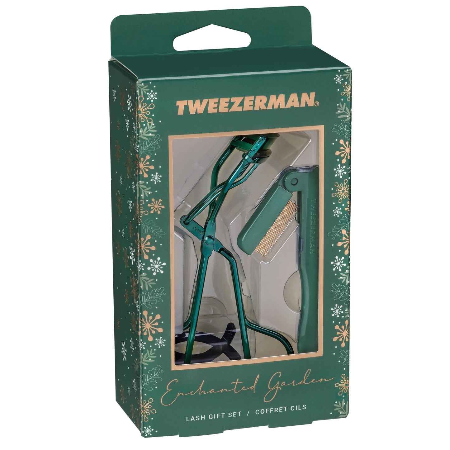 Tweezerman Enchanted Garden Lash Set - Makeup Eyelash Tool for All Eye Shapes