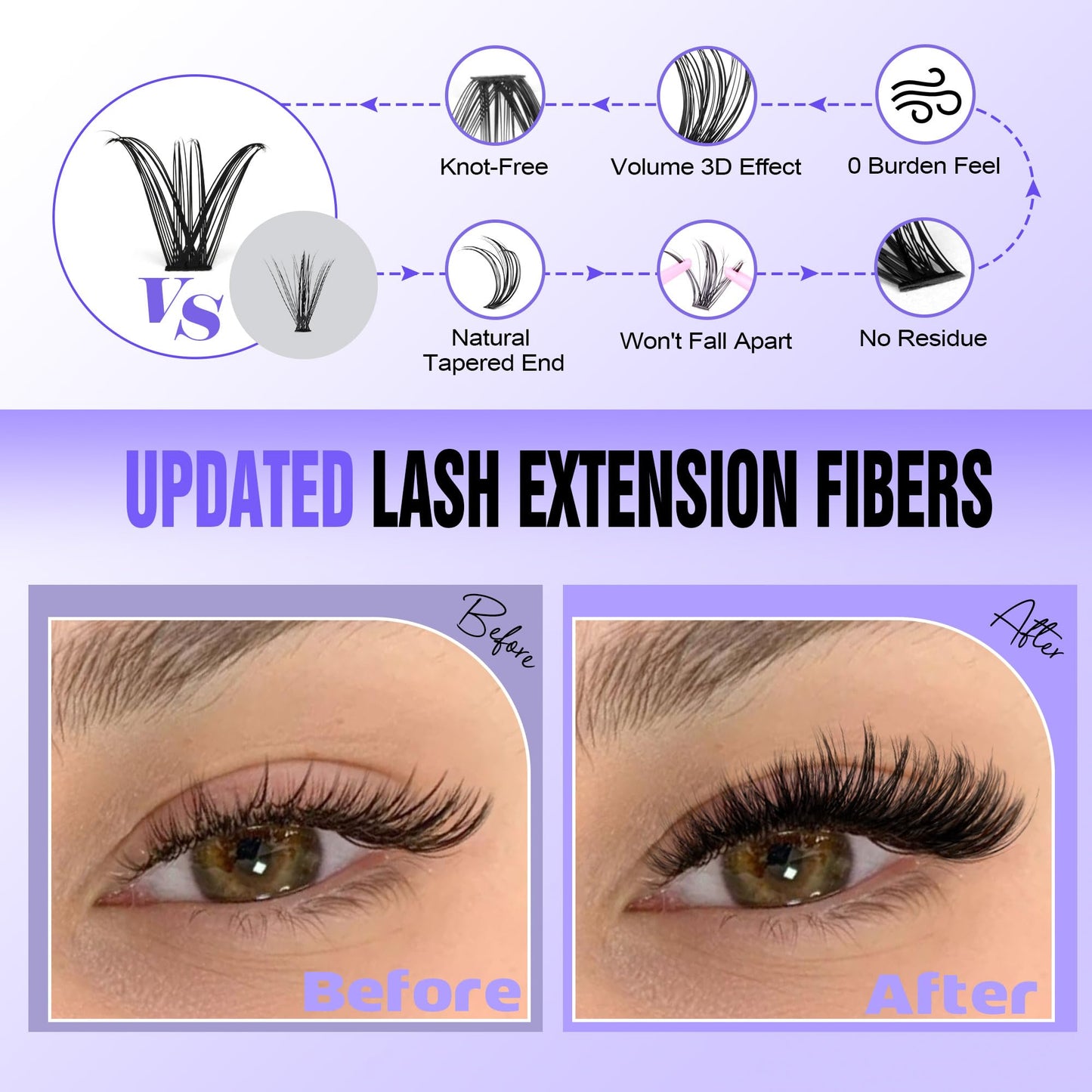 Pawotence Lash Extension Kit DIY 280pcs Individual Lash Clusters Kit 9-16mm 40D Cluster Eyelash Extension Kit with Lash Bond and Seal, Lash Remover, Lash Tweezers for Self Use (40D, 9-16mm, All Kit)