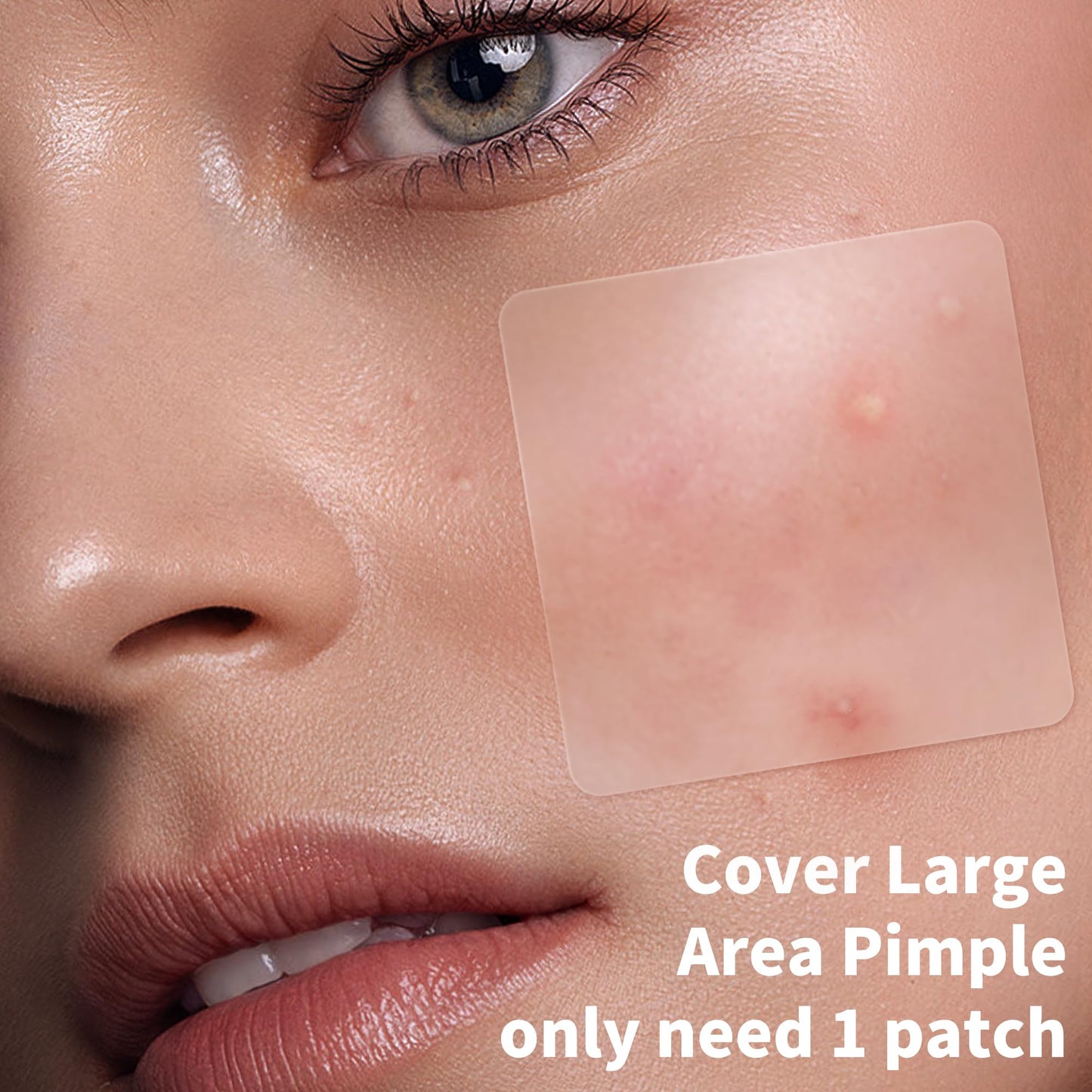 Daolyo Large Pimple Patches for Face, 7 Sizes 210 Counts XL Acne Patches, Big Hydrocolloid Bandages for Body, Chin, Forehead, Chest, Back Zit Breakouts (Strip, Square, Round)