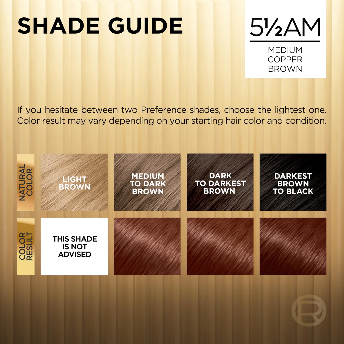 L'Oreal Paris Superior Preference Fade-Defying + Shine Permanent Hair Color, 5.5AM Medium Copper Brown, Pack of 1, Hair Dye