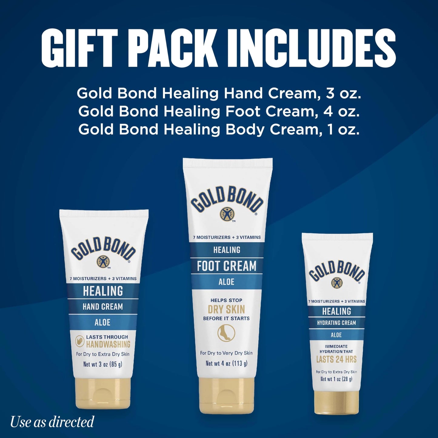 Gold Bond Healing Cream Gift Pack, For Body, Hand & Foot