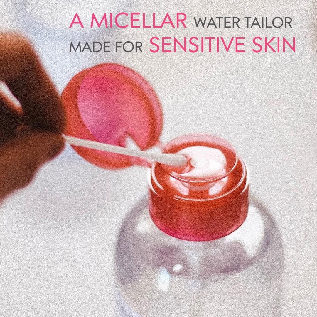 Bioderma Sensibio H2O Micellar Water Pump, Makeup Remover Cleanser, Gentle for Skin, Fragrance-Free & Alcohol-Free, Gentle Face Cleanser for Sensitive Skin, 28.7 Fl Oz