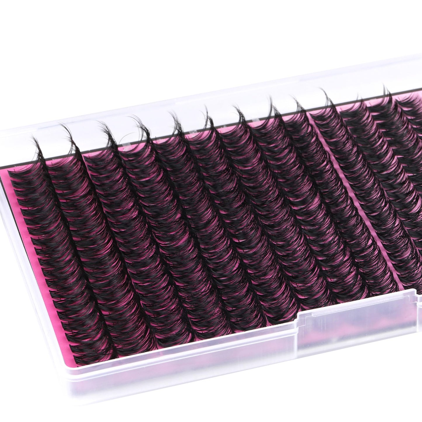 FANXITON Lash Clusters 280 Pcs Wispy Lash Clusters D 8-18 MM Mix Volume Thick Eyelash Clusters 50D Long Individual Eyelash DIY Lash Extensions at Home(50D)
