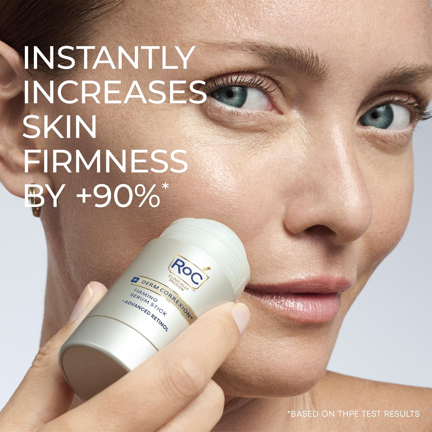 RoC Derm Correxion Retinol Firming Serum Stick with Antioxidants to Visibly Tighten and Firm Wrinkles and Laugh Lines 1.0 oz plus Retinol Eye Cream Packette