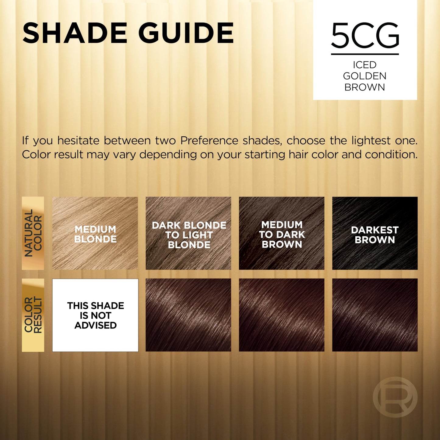 L'Oreal Paris Superior Preference Fade-Defying + Shine Permanent Hair Color, 5CG Iced Golden Brown, Pack of 1, Hair Dye