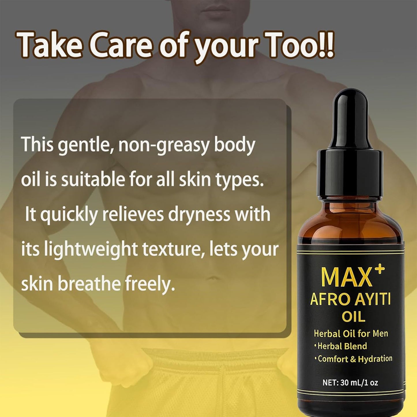 Spot Trineh Max Afro Ayiti Oil Men's Body Care Drops