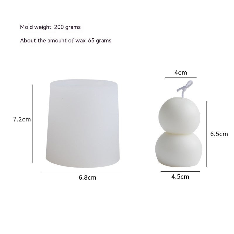 Homemade Christmas Candle Silicone Mold