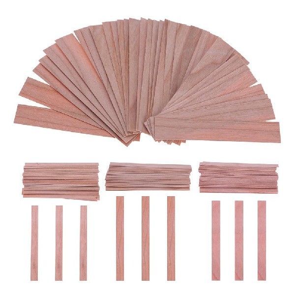 50pcs Wood Wicks For Candles Soy Or Palm Wax Candle Making