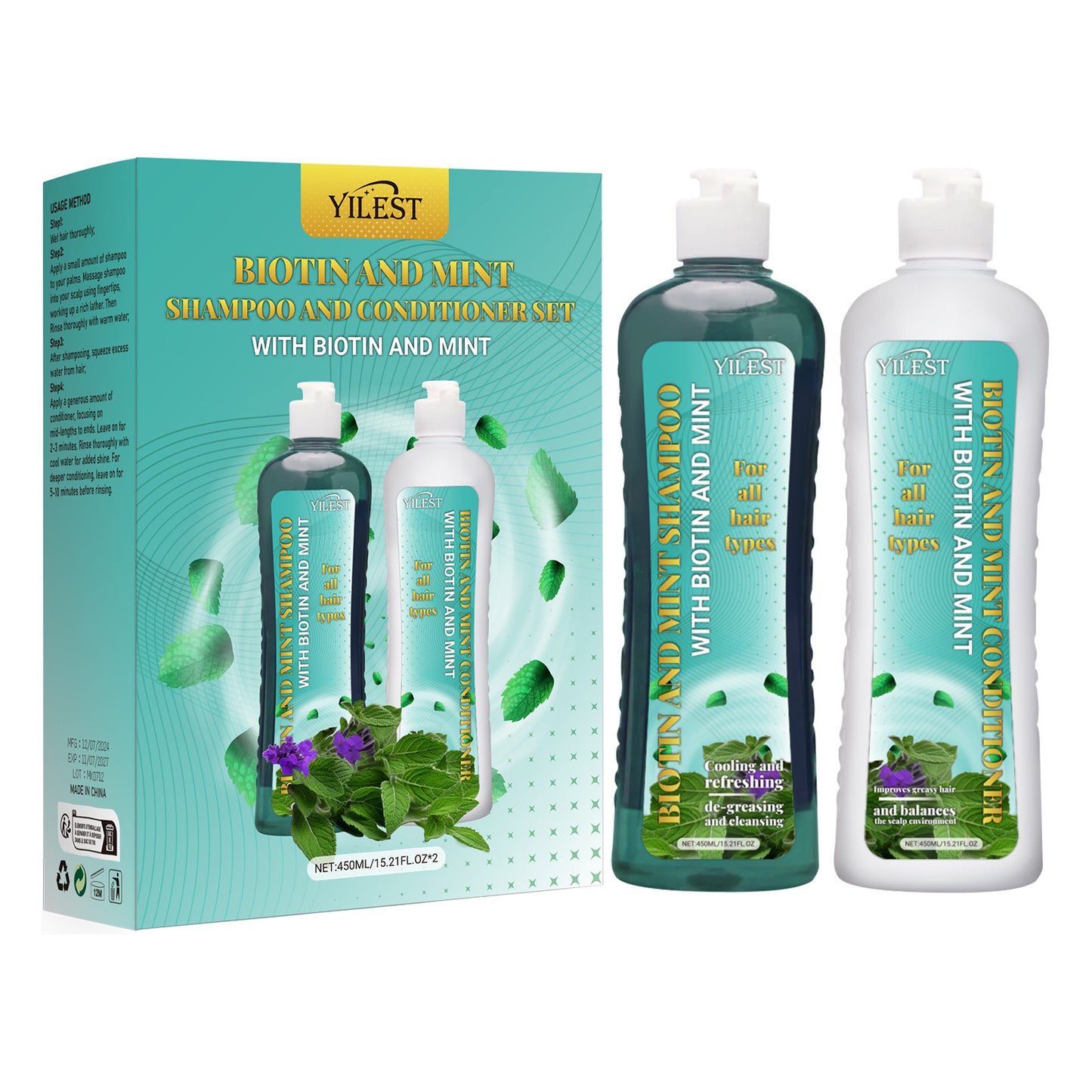 Scalp Gloss Hair Cleaning Ginseng Shampoo Care Suit