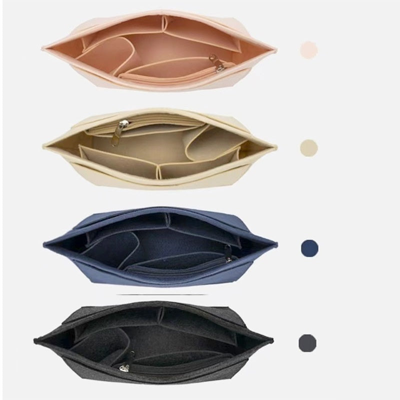 Multi-functional Cosmetics Storage Felt Bag