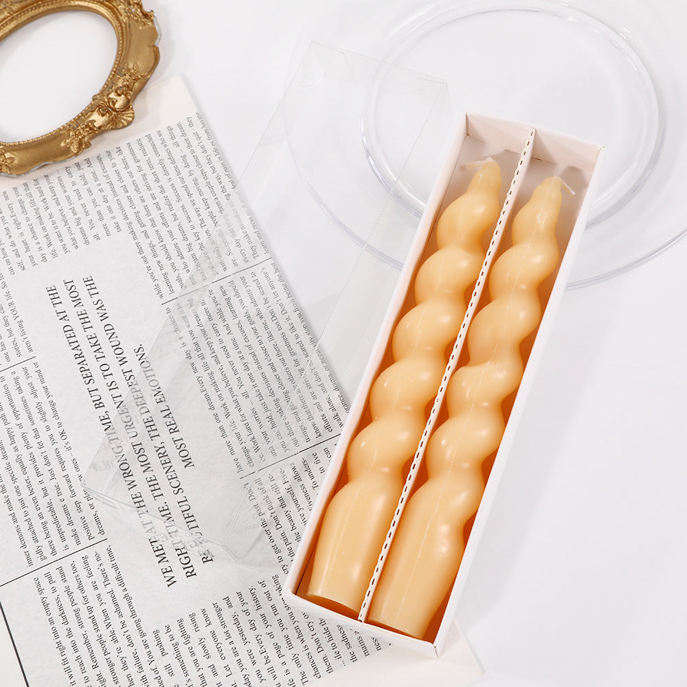 Classic Color Thread Candle Household