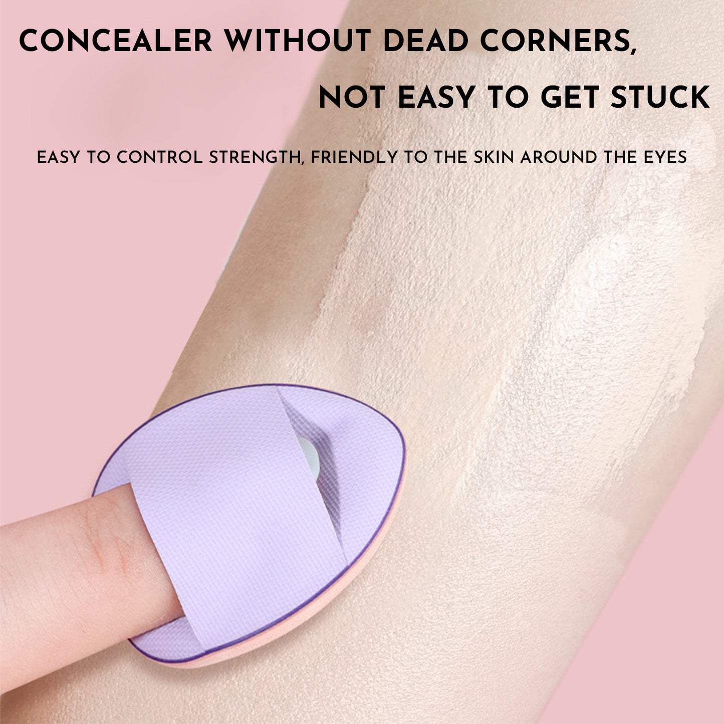 Mini Size Professional Cosmetic Cushion Puff Concealer Foundation Detail Puff Finger Puff Set Makeup Sponge Beauty Tool Travel Portable Makeup Puff Beauty Kit - Individually Packaged