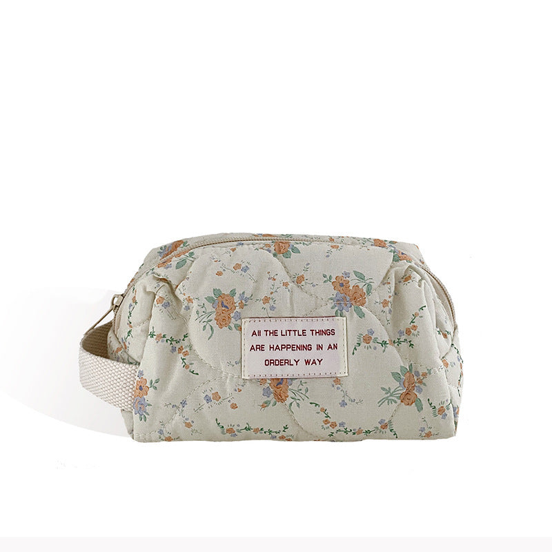 Women's Cute  Portable Quilted Cosmetic Bag