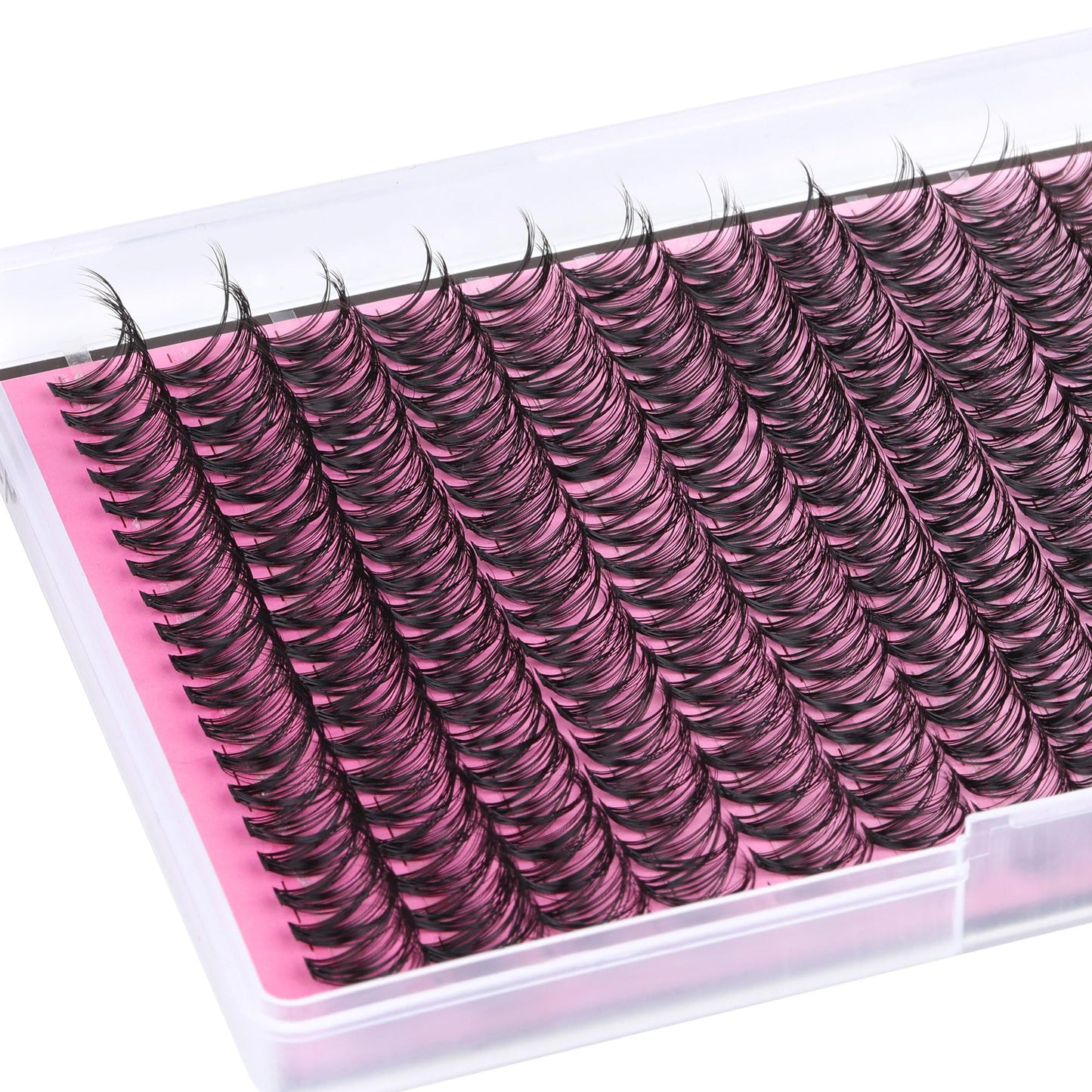 FANXITON Lash Clusters 280 Pcs Wispy Lash Clusters D 8-16 MM Natural Eyelash Clusters 30D Individual Eyelash DIY Lash Extensions at Home (30D)
