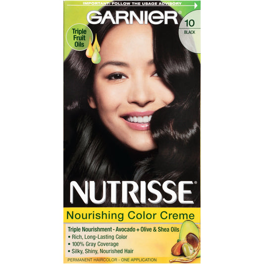 Garnier Nutrisse Nourishing Color Creme 10 Black (Licorice)