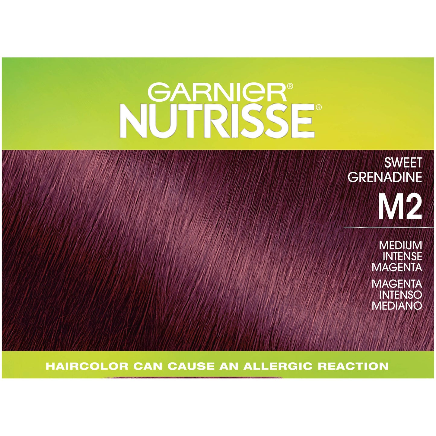 Garnier Hair Color Nutrisse Ultra Color Nourishing Hair Color Creme, Sweet Grenadine M2, 1 Count
