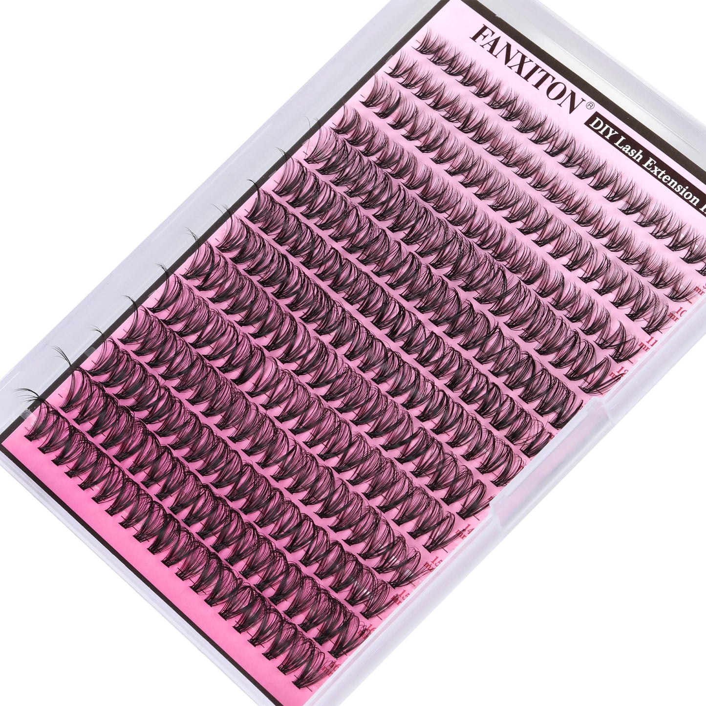 FANXITON Lash Clusters 280 Pcs Wispy Lash Clusters D 8-16 MM Natural Eyelash Clusters 30D Individual Eyelash DIY Lash Extensions at Home (30D)