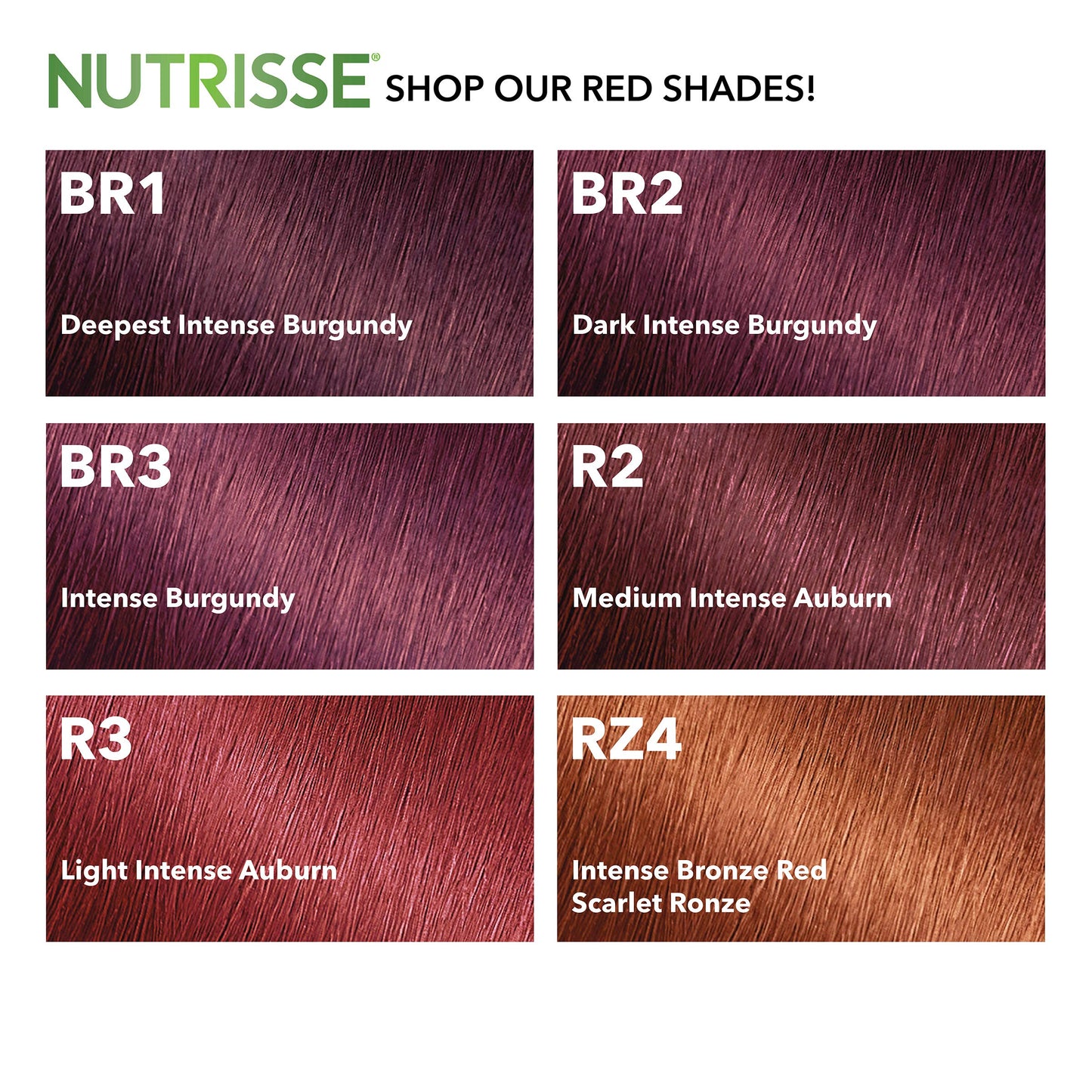Garnier Nutrisse Ultra Color Nourishing Hair Color Creme, R3 Light Intense Auburn (Packaging May Vary), Pack of 1