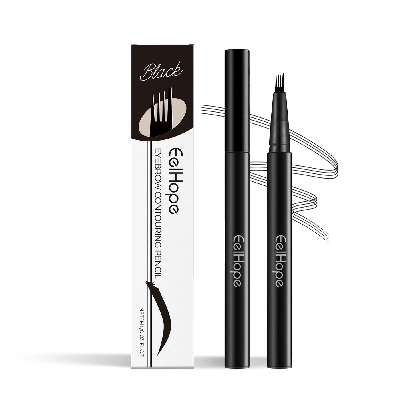 Four-fork Eyebrow Pencil Micro-fork Tip Applicator Waterproof And Sweat-proof