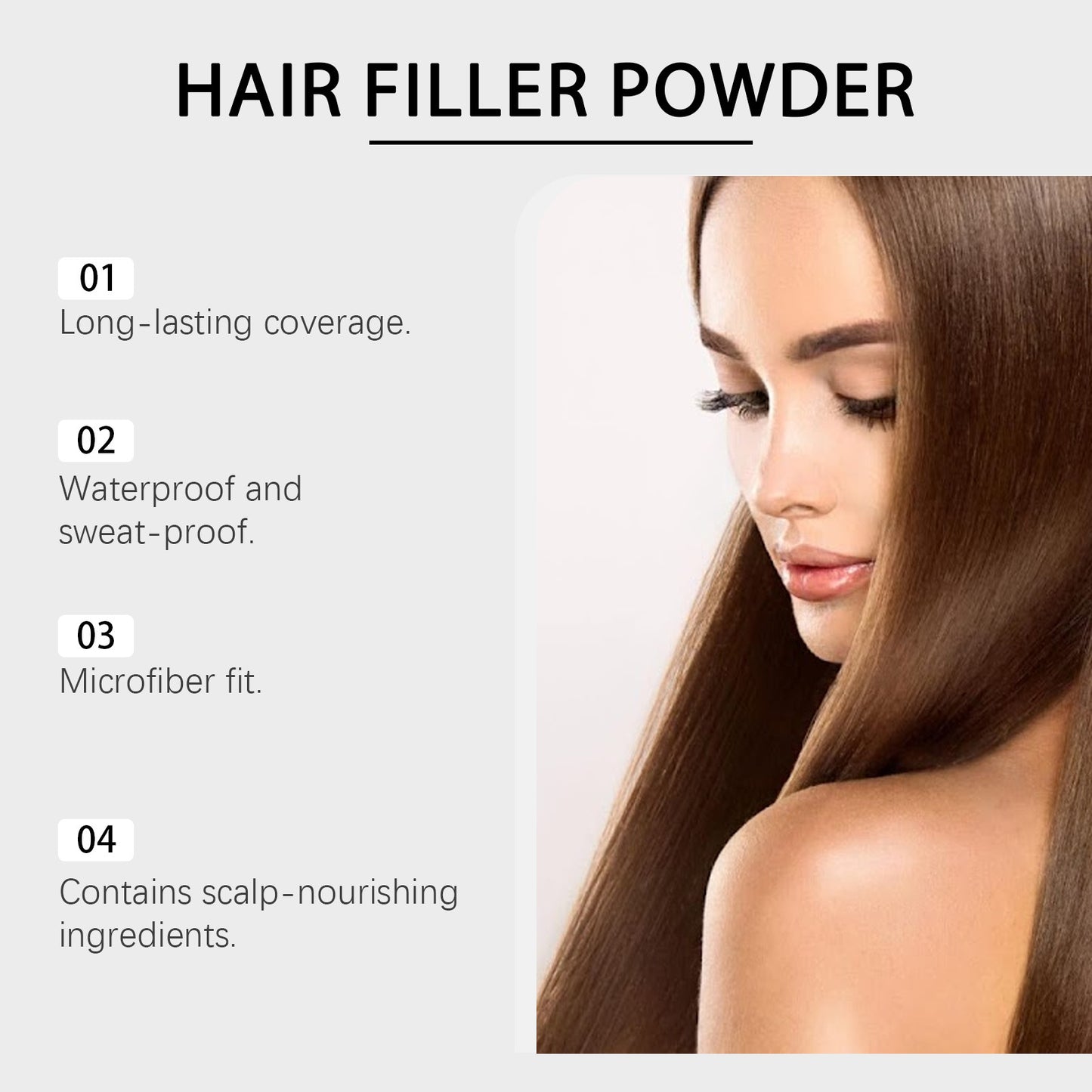 Brown Hairline Powder Gentle Filling Hair Care Disposable Fluffy Create Natural Plump Hairstyle