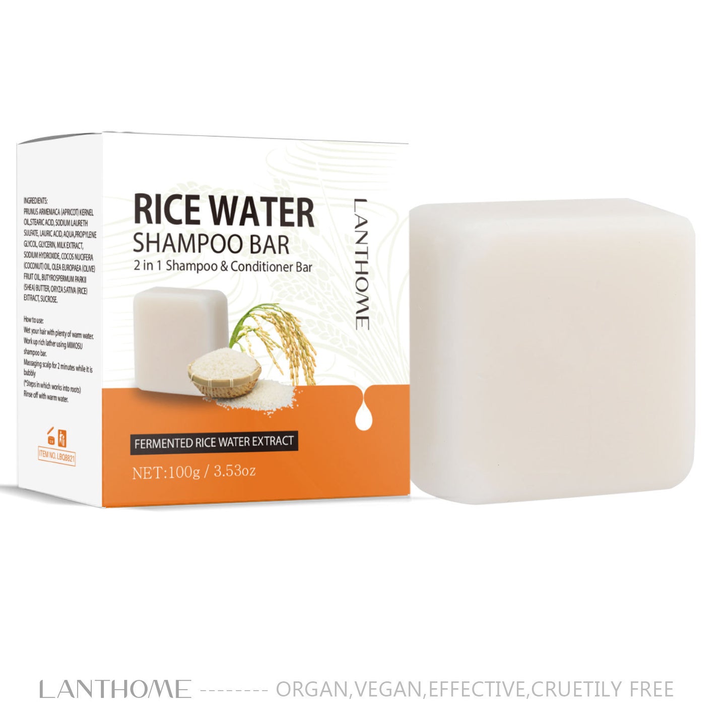 Maintenance Square Rice Water Hair Care Soap