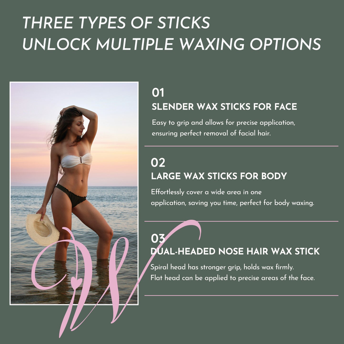 Waxing Kit 56pc Hair Removal Set For Brazilian, Face, Body, Includes Wax Warmer, Wax Beads & Post-Care Kit