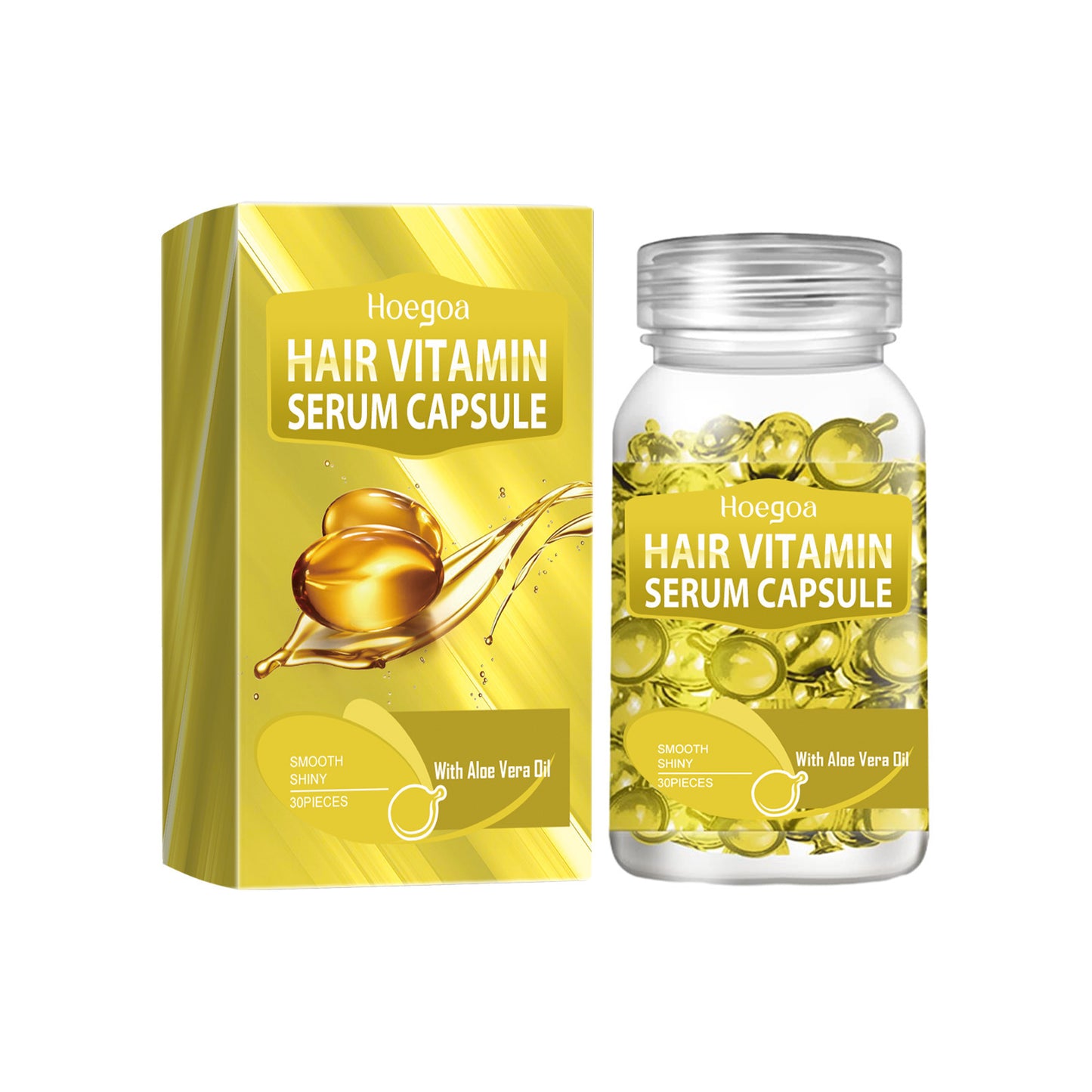 Yellow Hair Care Capsule Soft And Shiny