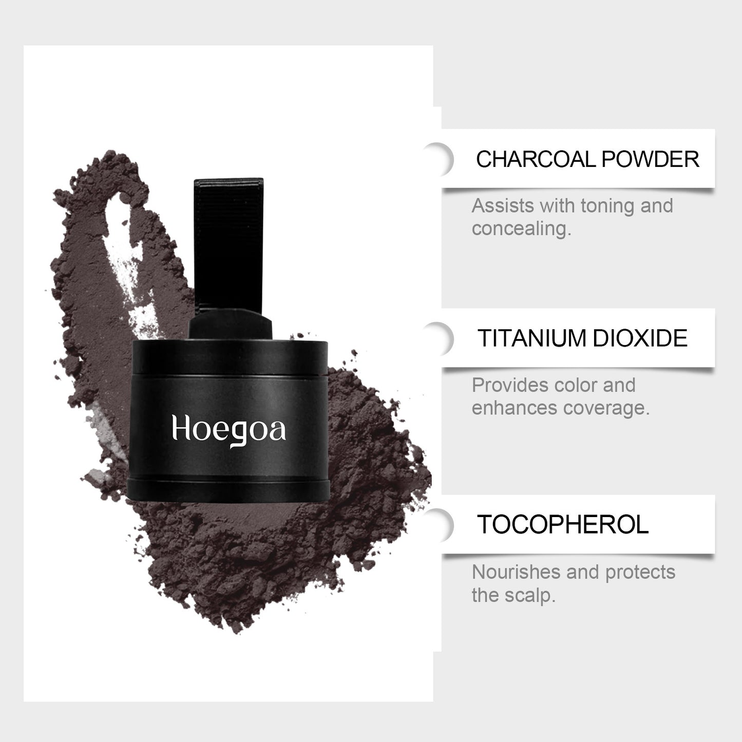 Brown Hairline Powder Gentle Filling Hair Care Disposable Fluffy Create Natural Plump Hairstyle