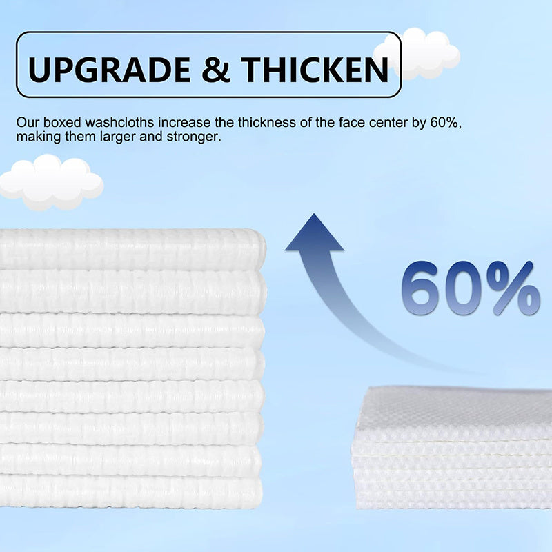 Towels For Sensitive Skin, Makeup Remover, Cleansing, Care, Travel XL, USDA Biobased Dermatologist Approved Face Towel, Disposable Clinically Tested Face Towelette Cosmetic