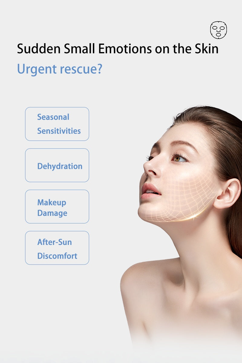 Skin Infiltration And Soothing Mask, Deep Cleansing, Brightening Skin Tone, Hydrating Mask