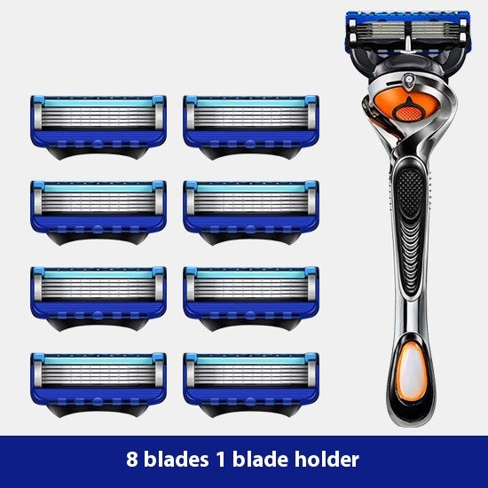 Manual Men's Front Speed 5-Layer Blade Shaving Razor