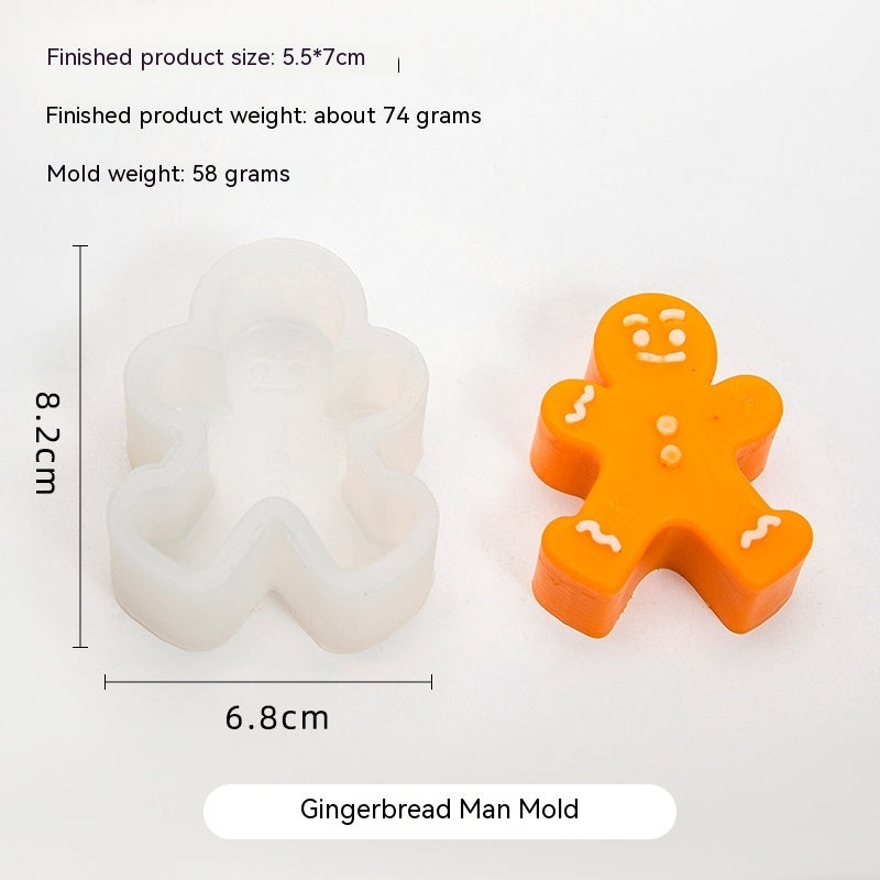 Homemade Christmas Candle Silicone Mold