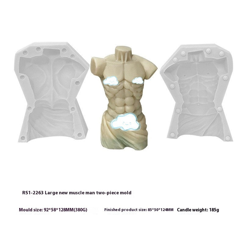 Muscle Male Candle Silicone Mold
