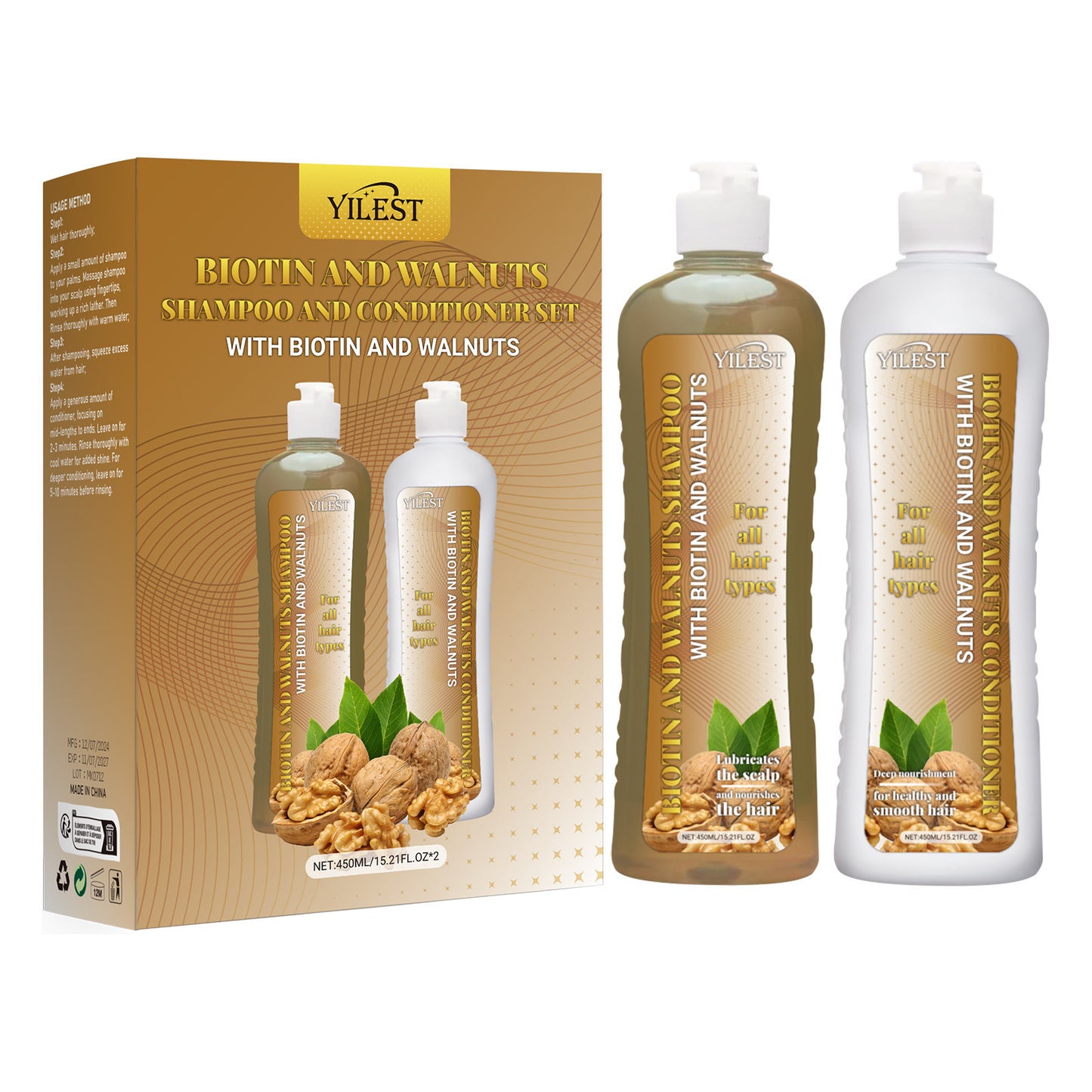 Scalp Gloss Hair Cleaning Ginseng Shampoo Care Suit