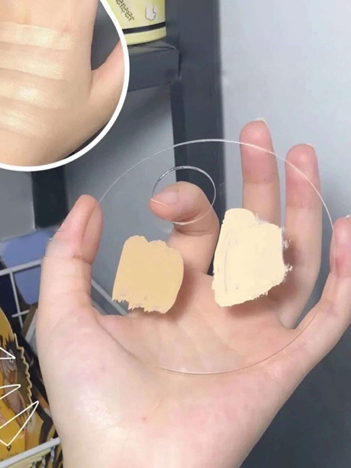 Acrylic Nail Artn Makeup Palette Eye Shadow Stick Gel Foundation Cream Eye Shadow Stick Nail Art Cosmetic Manicure Toolsable Makeup Blending Tool For Travel Daily