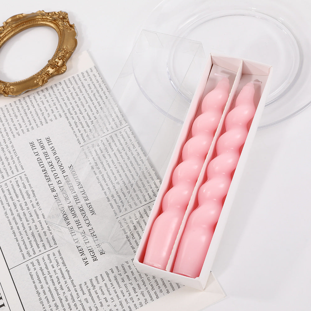 Classic Color Thread Candle Household