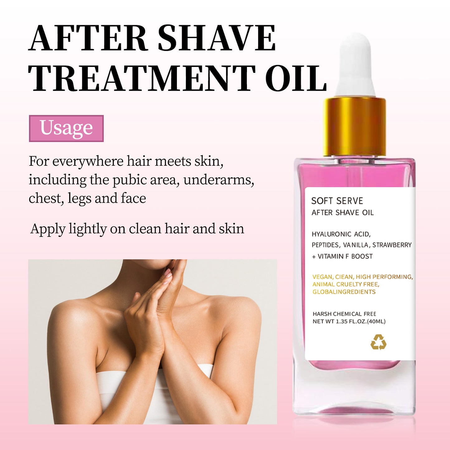 Skin Care Deep Moisturizing Oil After Hair Removal